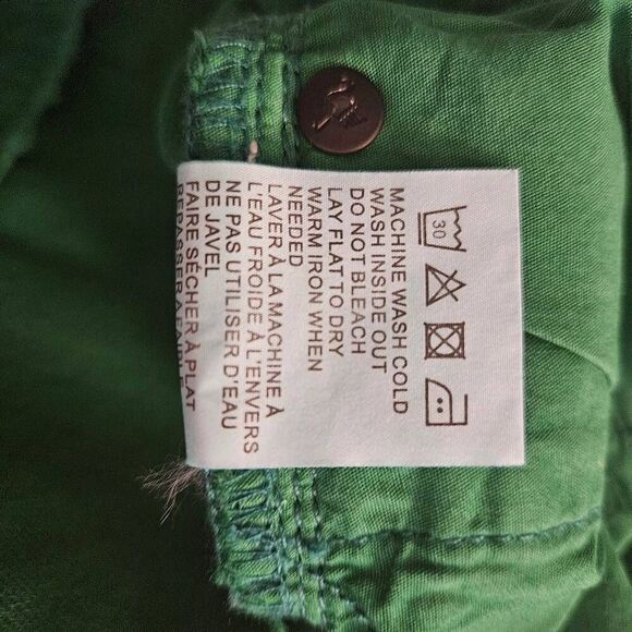 Sandrine Rose womens jeans, green high waisted pleated ankle length Size 30 NWT. - Picture 6 of 6